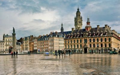 The Grand Place in Lille with the belfry